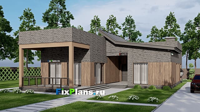 Одноэтажный дом F-6695