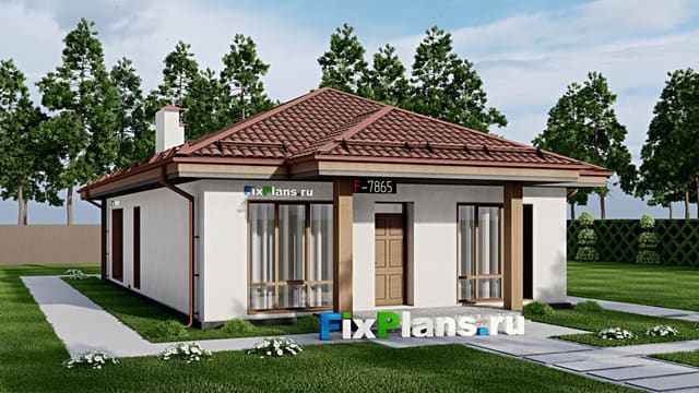 Одноэтажный дом F-7865