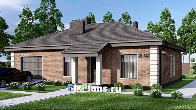Одноэтажный дом F-14525