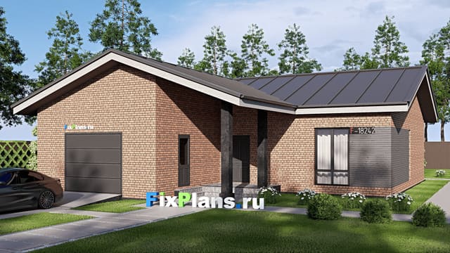 Одноэтажный дом F-18242